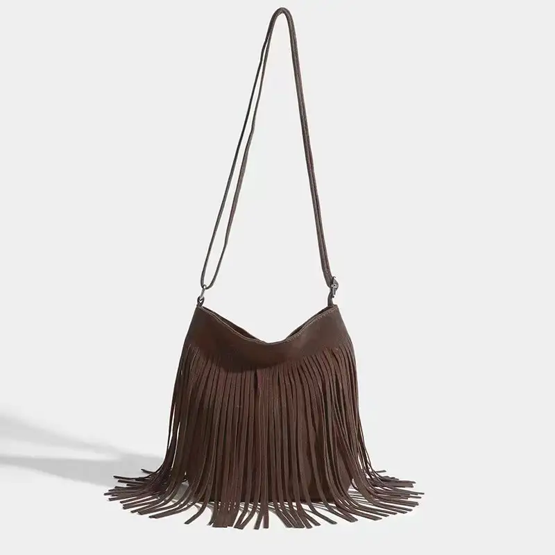 Artistic Tassel Simple And Popular Shoulder Bag