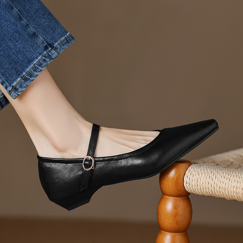 Womens Casual Low-heeled All-match Shoes