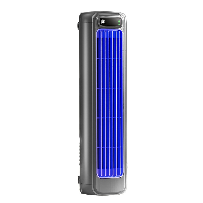 Mini draagbare luchtkoeler met USB-opladen – grijs, 2 stuks, oplaadbaar 2000 mAh