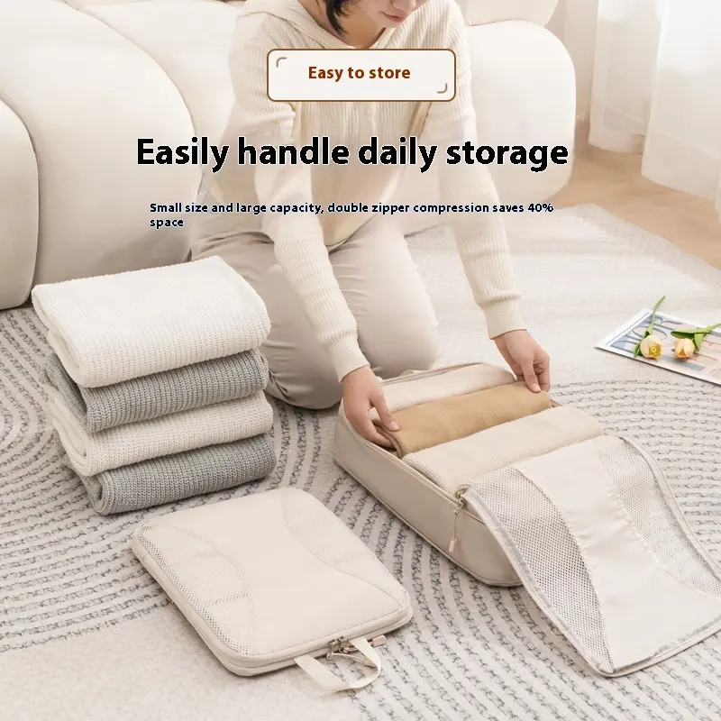 Travel Compressed Storage Set Luggage Organizing Folders