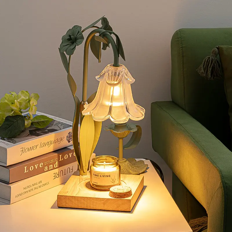 Pastoral Style Candle Lamp Bedroom Bedside Table