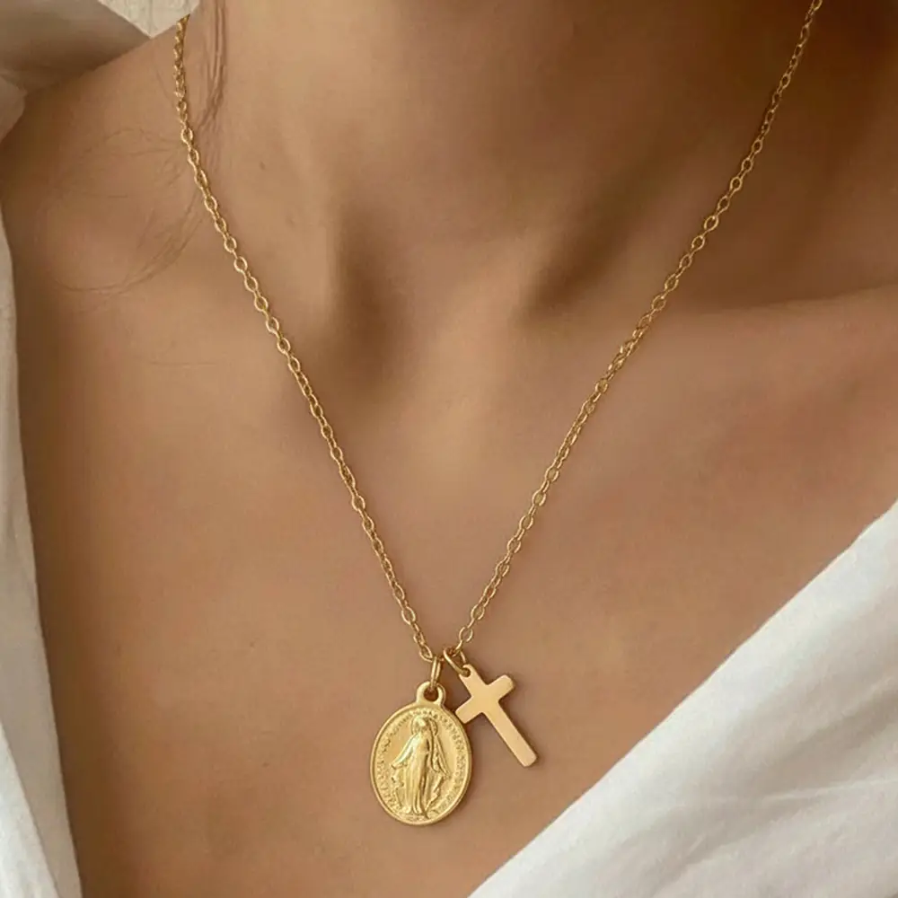 Stainless Steel Cross Personalized Clavicle Chain