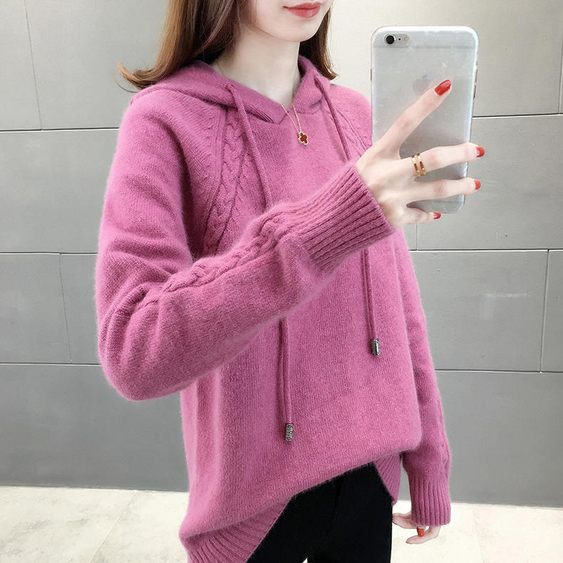 Damen-Hoodie-Sweater mit 3D-Details – Bild 2