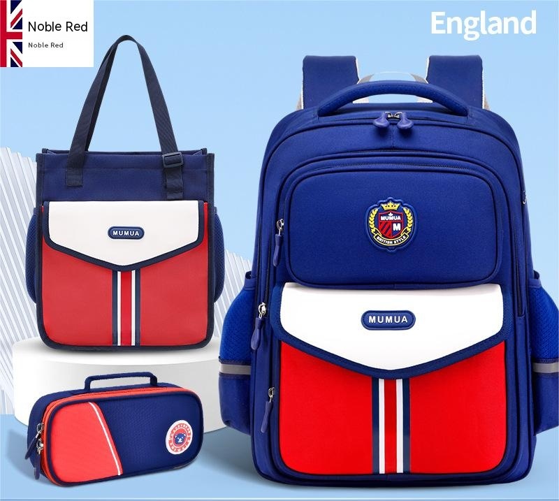 Primary School Student Waterproof Spine Protection Waist Support Large Capacity Backpack Oxford Cloth For Boys And Girls - Image 6