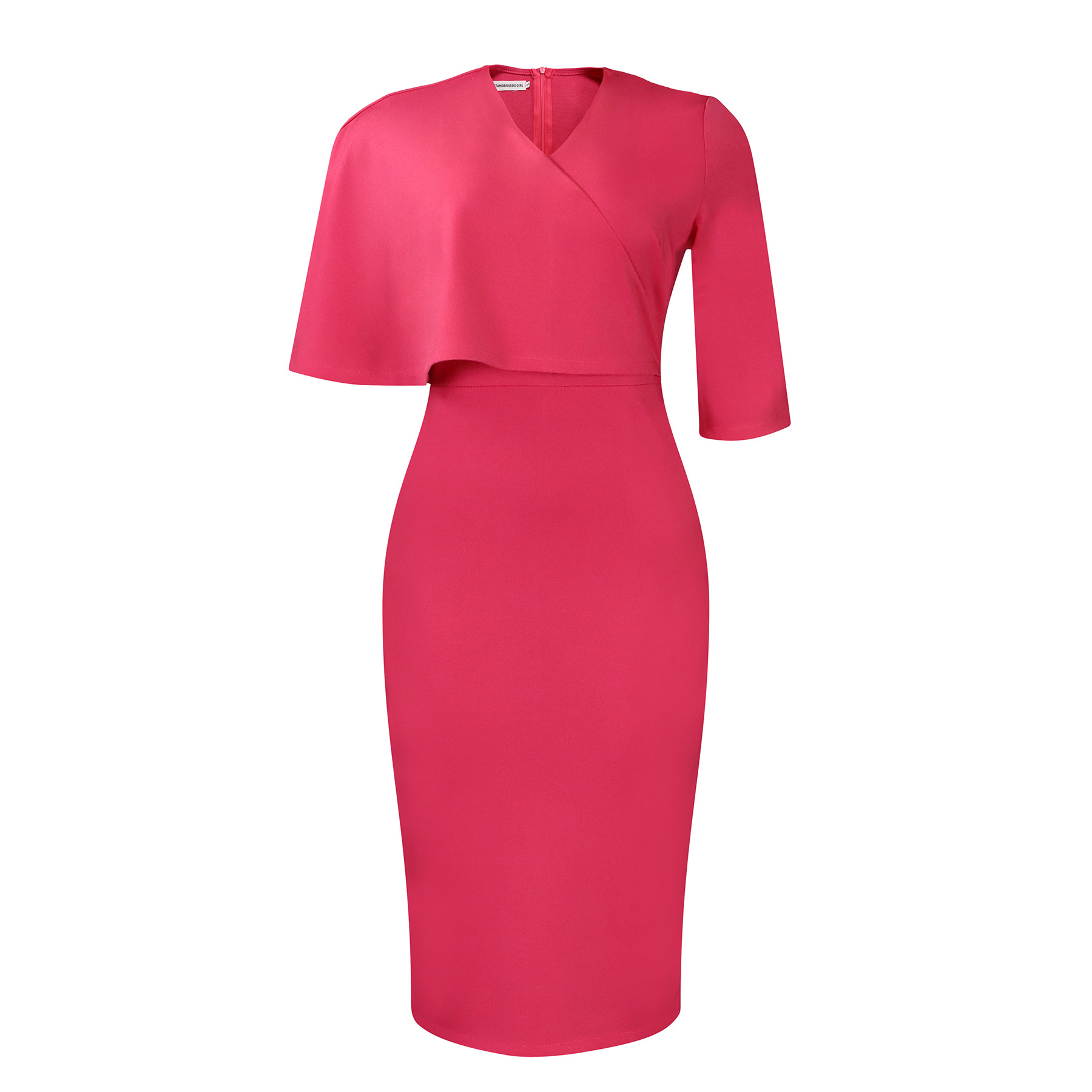 Solid Color Sheath Career Pencil Skirt Africa Dress - Image 17