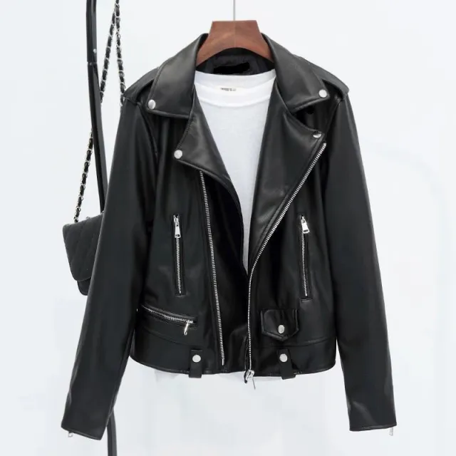 Womens Short Korean style Slim fit Black Jacket Black - Shop at LoveMi