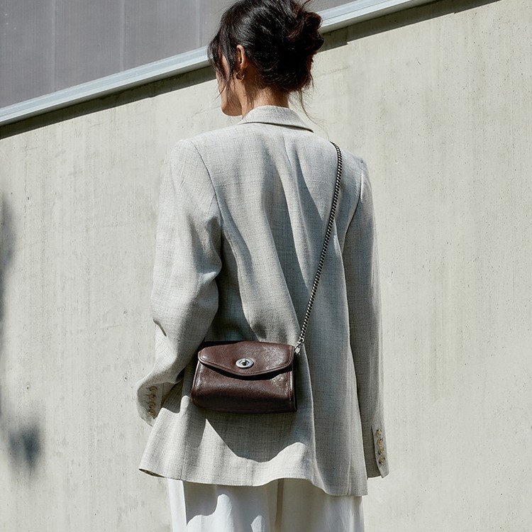 Envelope Package Women's Chain Leather Messenger Bag - Jewelry & Watches