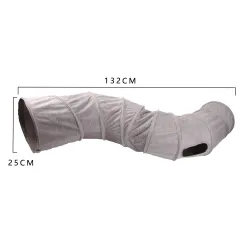 Cat Tunnel Pet Toy Cat S Tunnel Foldable Cat Tunnel Cat Drill Bucket Toy - Gray - View 1