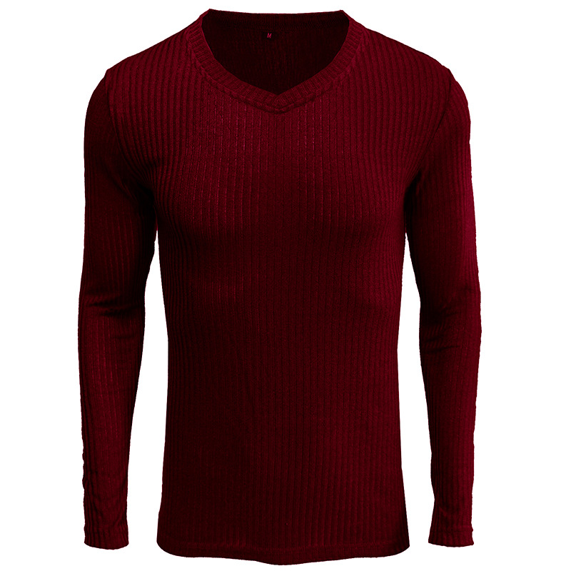 Title 16, European and American knitted mens long-sleeve...