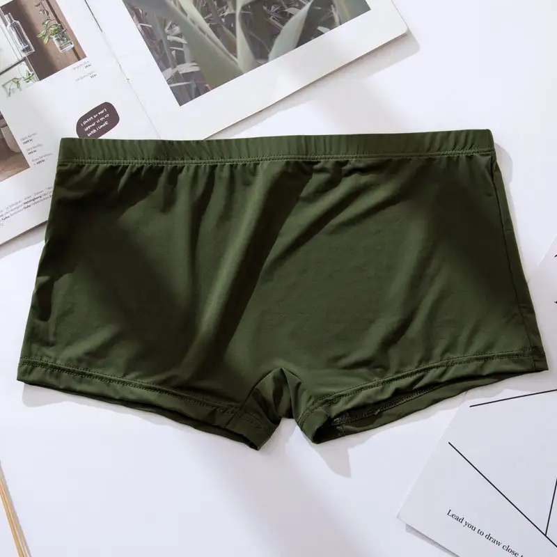 Men's Ice Silk Thin Transparent Boxer Briefs