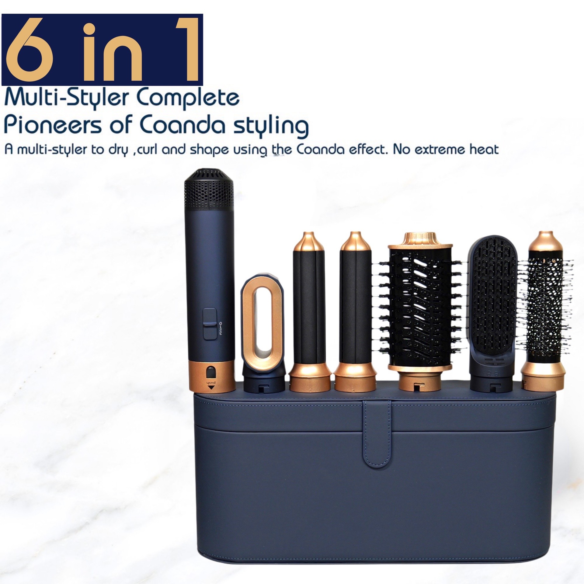 Title 1, Six-in-one Hair Curler Hot Air Comb Multi-funct...