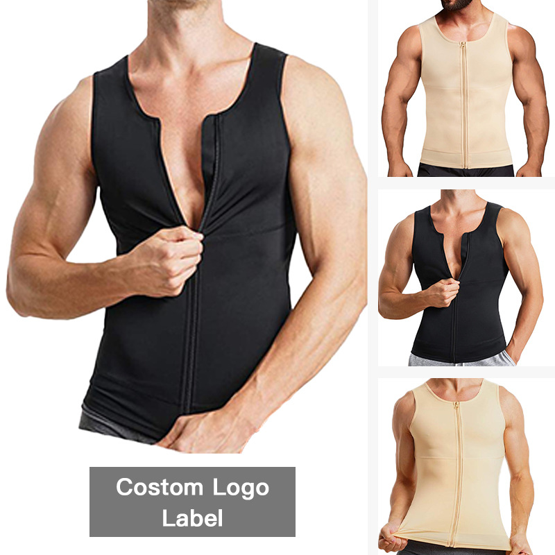 Tight-fitting, Stretchy Tummy-control Top With A Zipper For Shaping And Enhancing Your Figure During Workouts