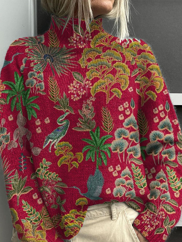 Women's 3D Digital Printing Fresh Cloak Coat Sweater Pullover 1Color 2Xl - Shop at LoveMi