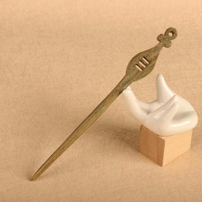 Green Sandalwood Hairpin Hairpin Antiquity Hair Clasp 19