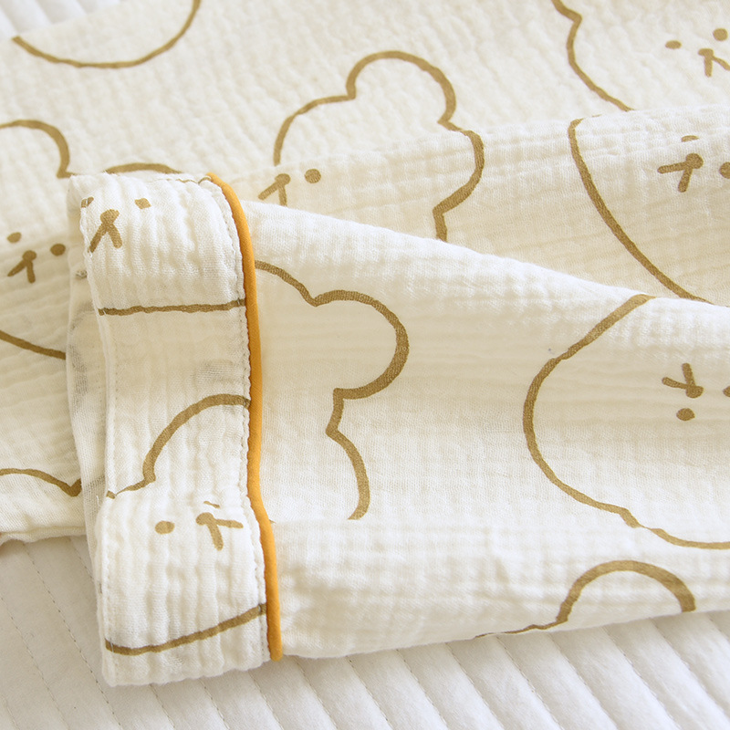 Women's Cotton Gauze Pajamas Long-sleeve Suit