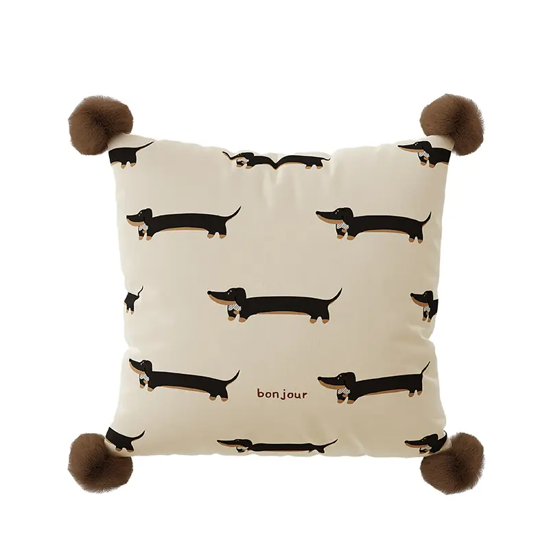 Mid Old Style Dog Sausage Retro High-end Cushion Wait Pillow