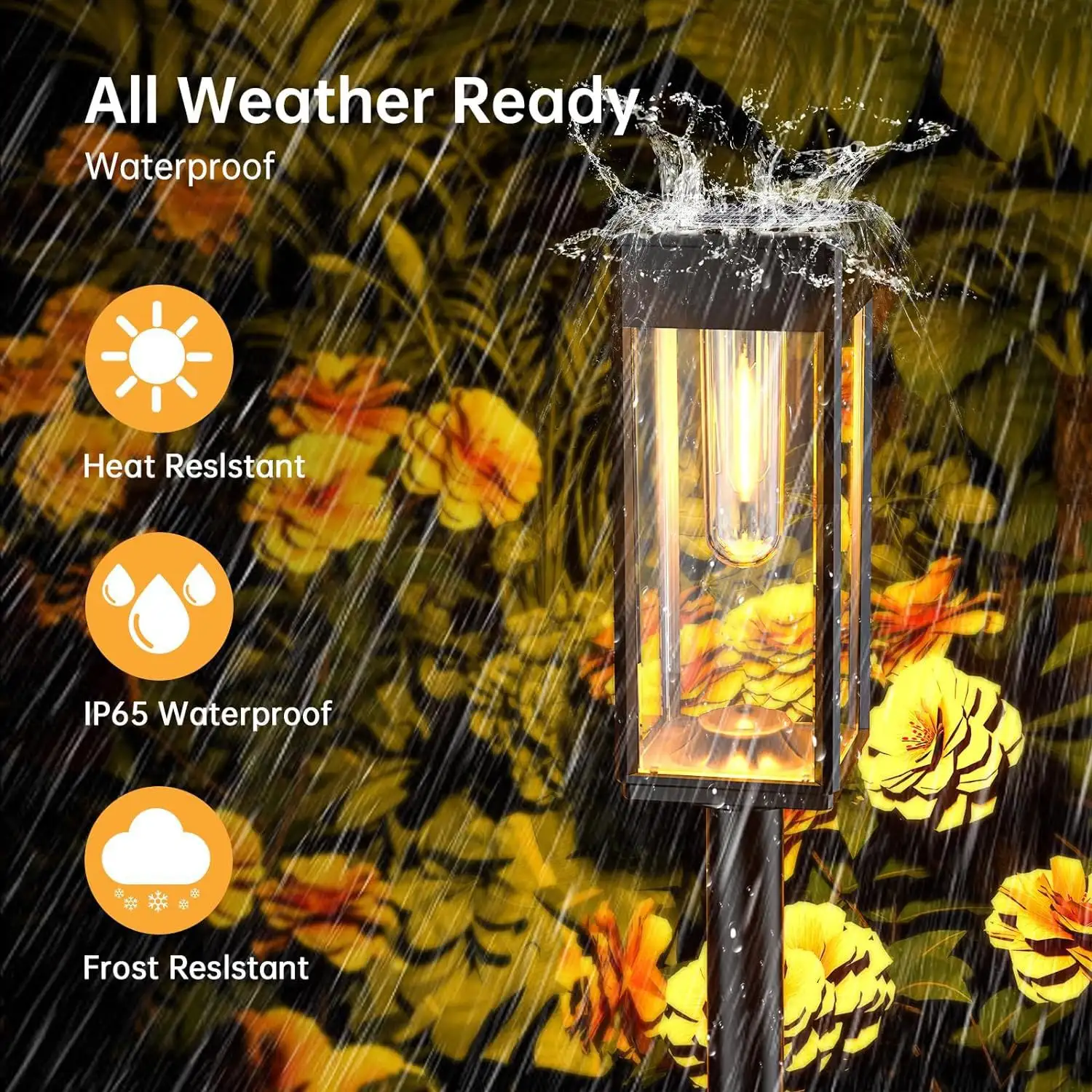 Solar Tungsten Wire Lawn Lamp Outdoor Courtyard Ground Lamp