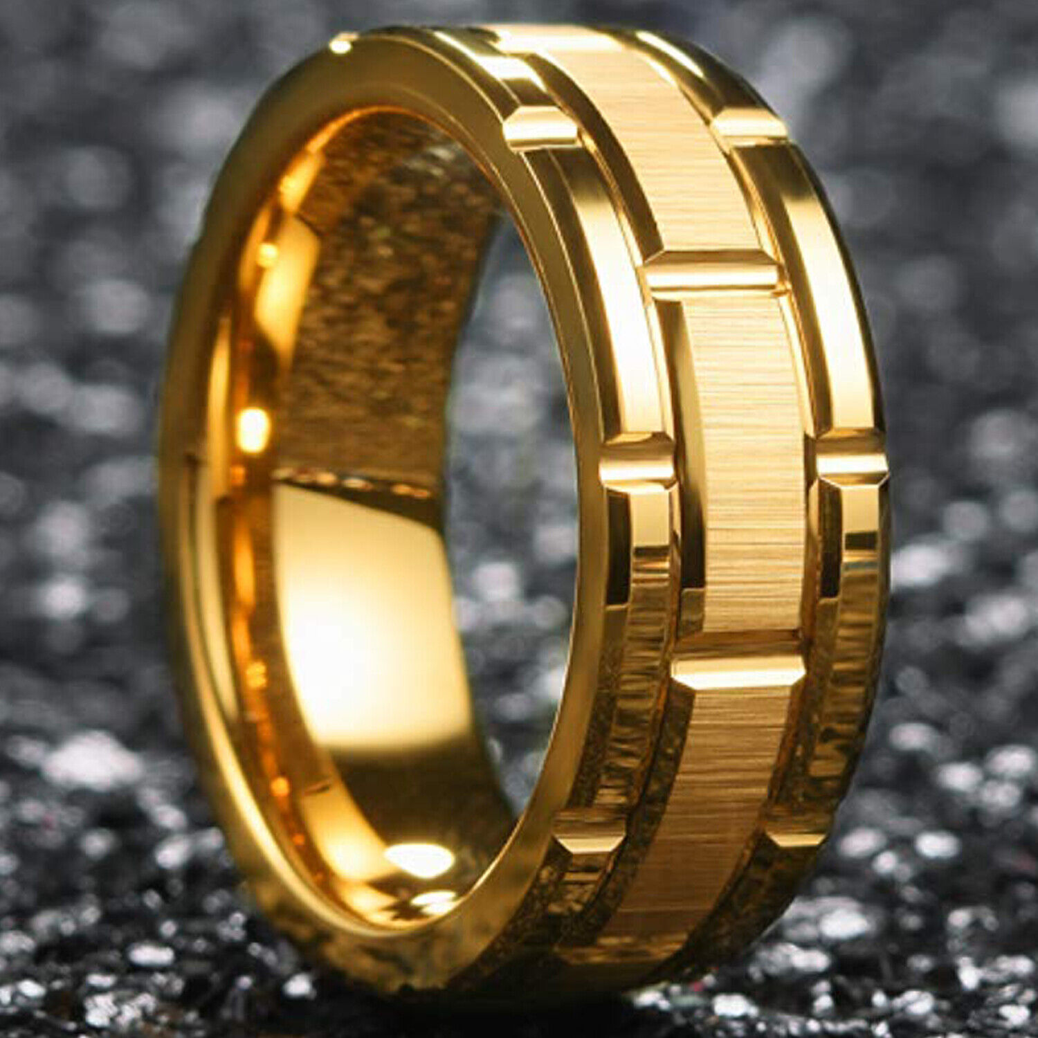 Fashionable Minimalist And Trendy Tungsten Steel Ring - Jewelry & Watches