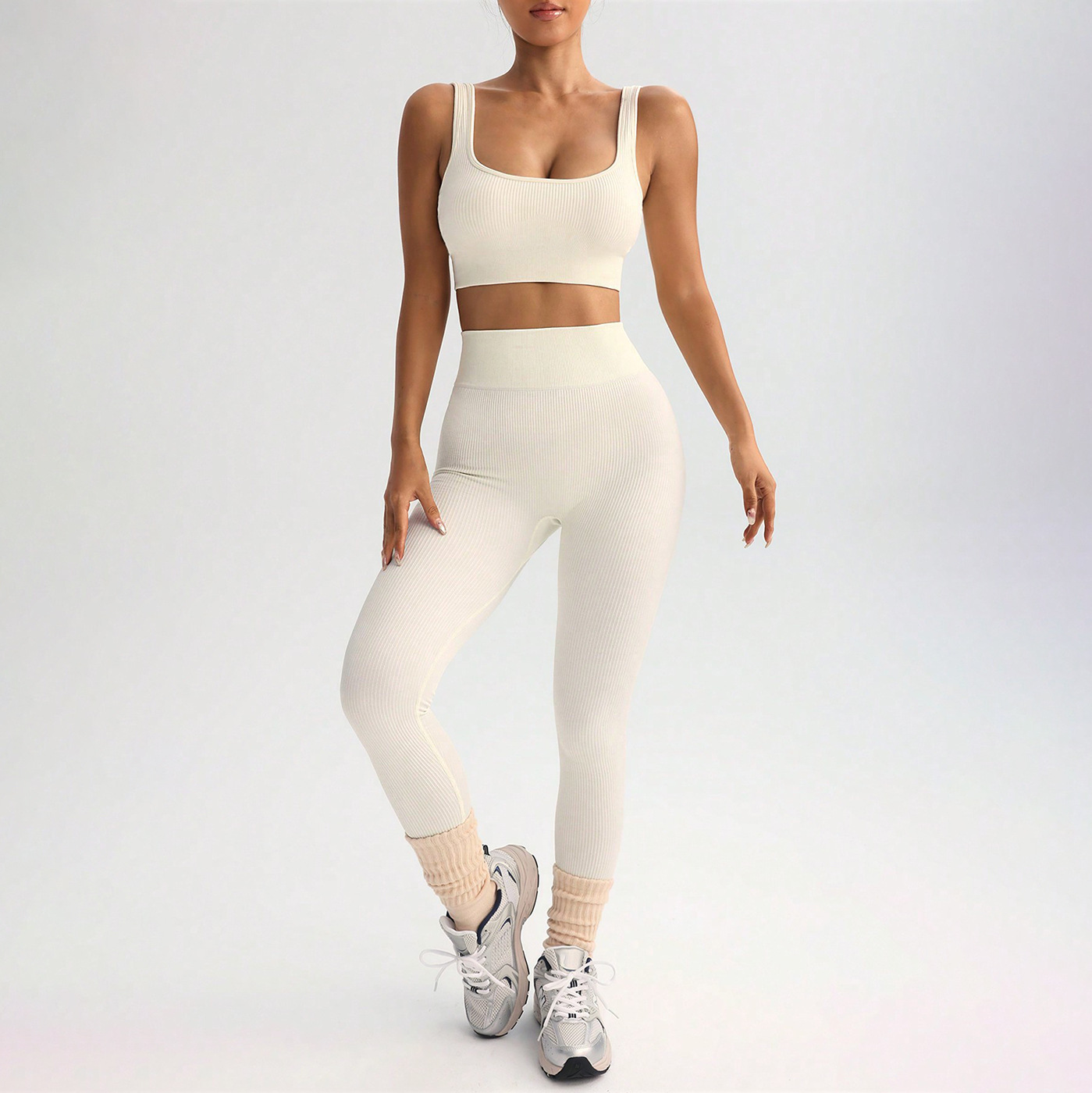 Quick-drying Yoga Clothes Suit Shockproof Sports Bra Yoga Pants - Image 9