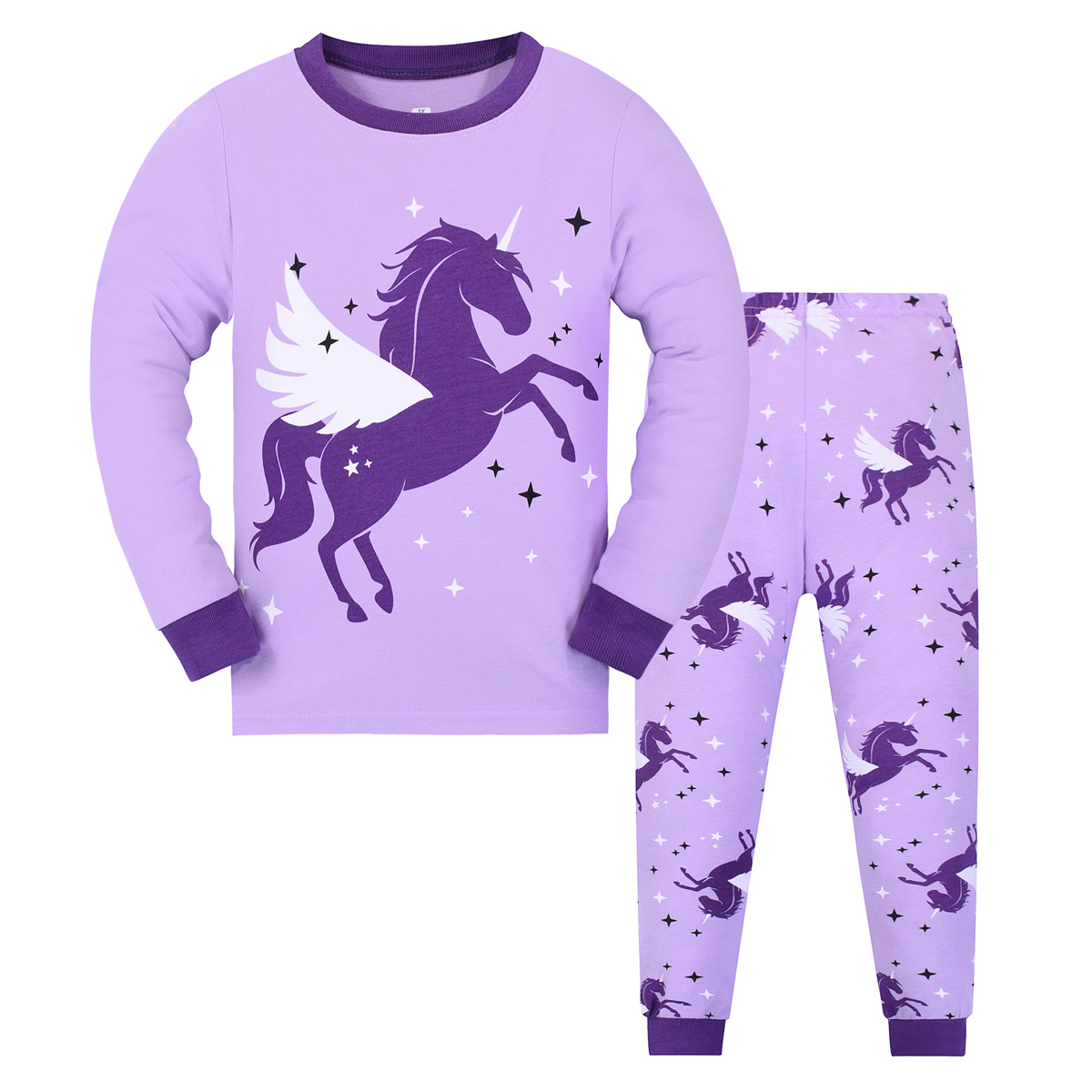 Boys And Girls Long Sleeve Trousers Homewear Children's Pajama Set - Image 11