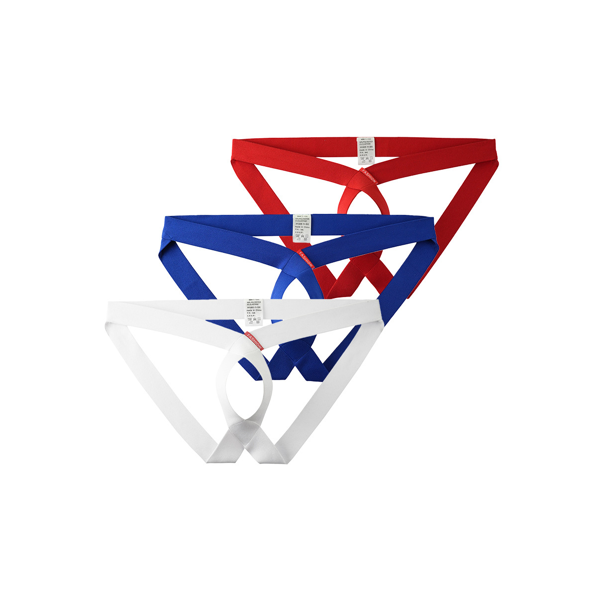 Mens Sexy Hollowed-out Personalized Briefs Stylish No-pull T-back Thongs For A Bold Modern Look