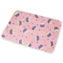 Breathable Cotton Cartoon Waterproof Insulation Pad - Pink Cake - View 1