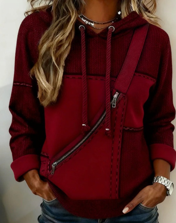 Women’s 3D Printed Hooded Sweatshirt – Long Sleeve Pullover