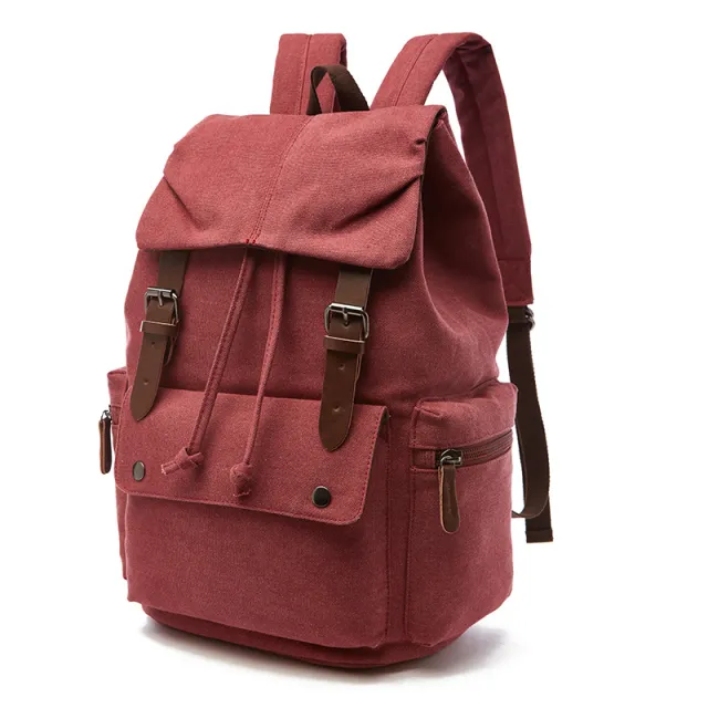 New Canvas Travel Backpack Red - Shop at LoveMi