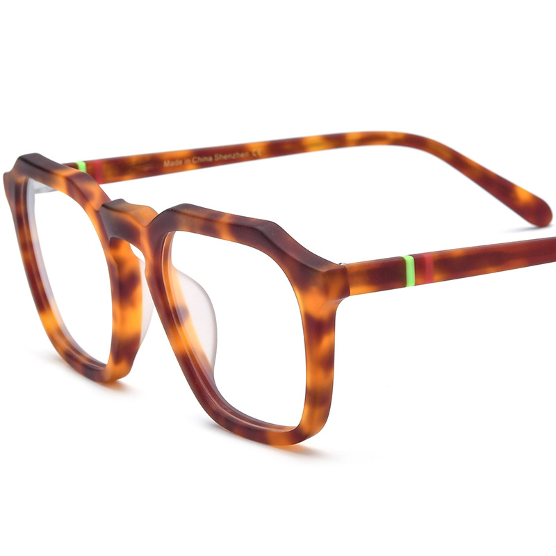 Multicolor Frosted Solid-color Square Eyeglass Frames For Women