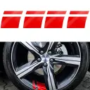 Steel Ring Modification Reflective Bumper Line Rearview Mirror Decorative Stickers view 1