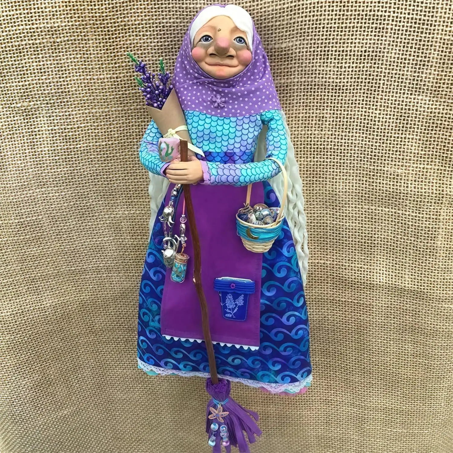 Cute Resin Witch Doll For The Creative Kitchen