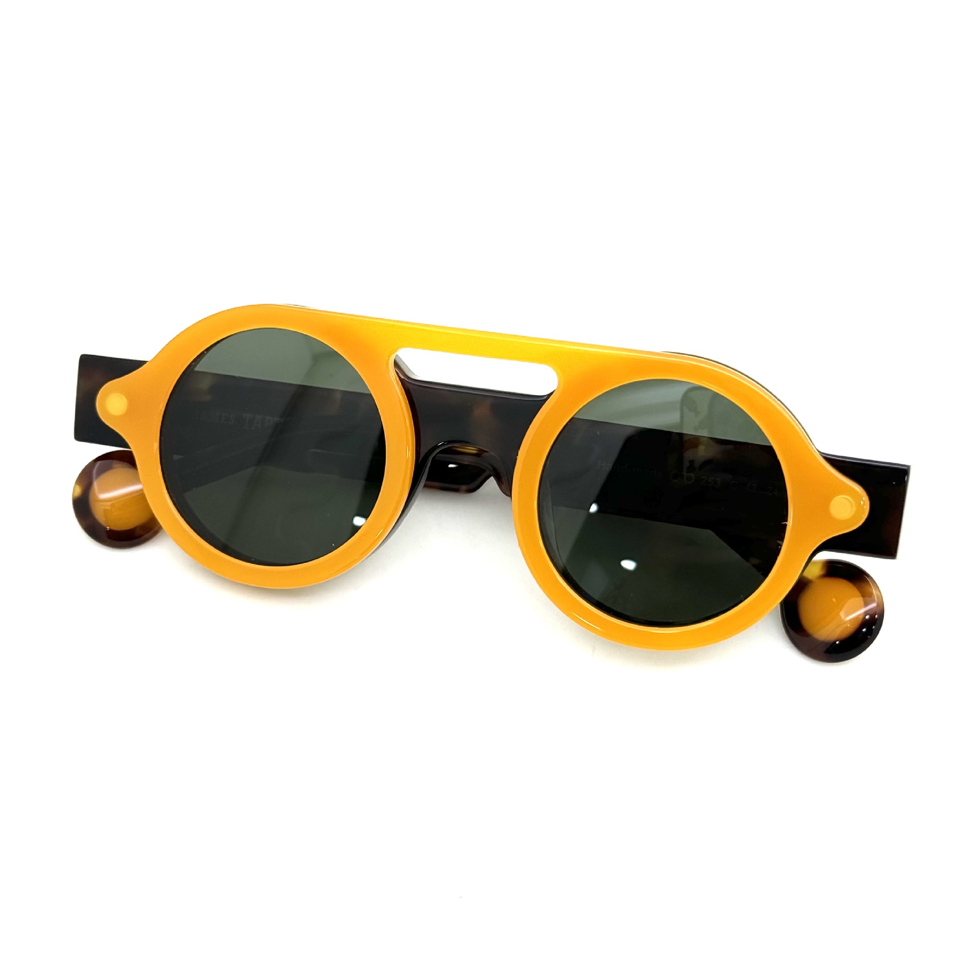 Irregular Circle In Circle Board Klein Blue Polarized Sunglasses - Image 8