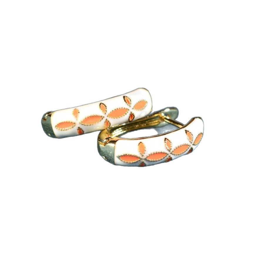 Fashionable Flower-patterned Earrings For Women