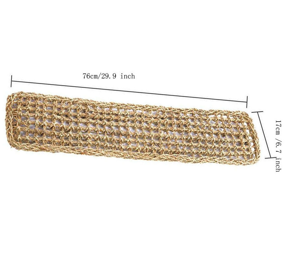 Title 4, Sea Straw Rope Rectangular Hand-woven Pet Hammo...