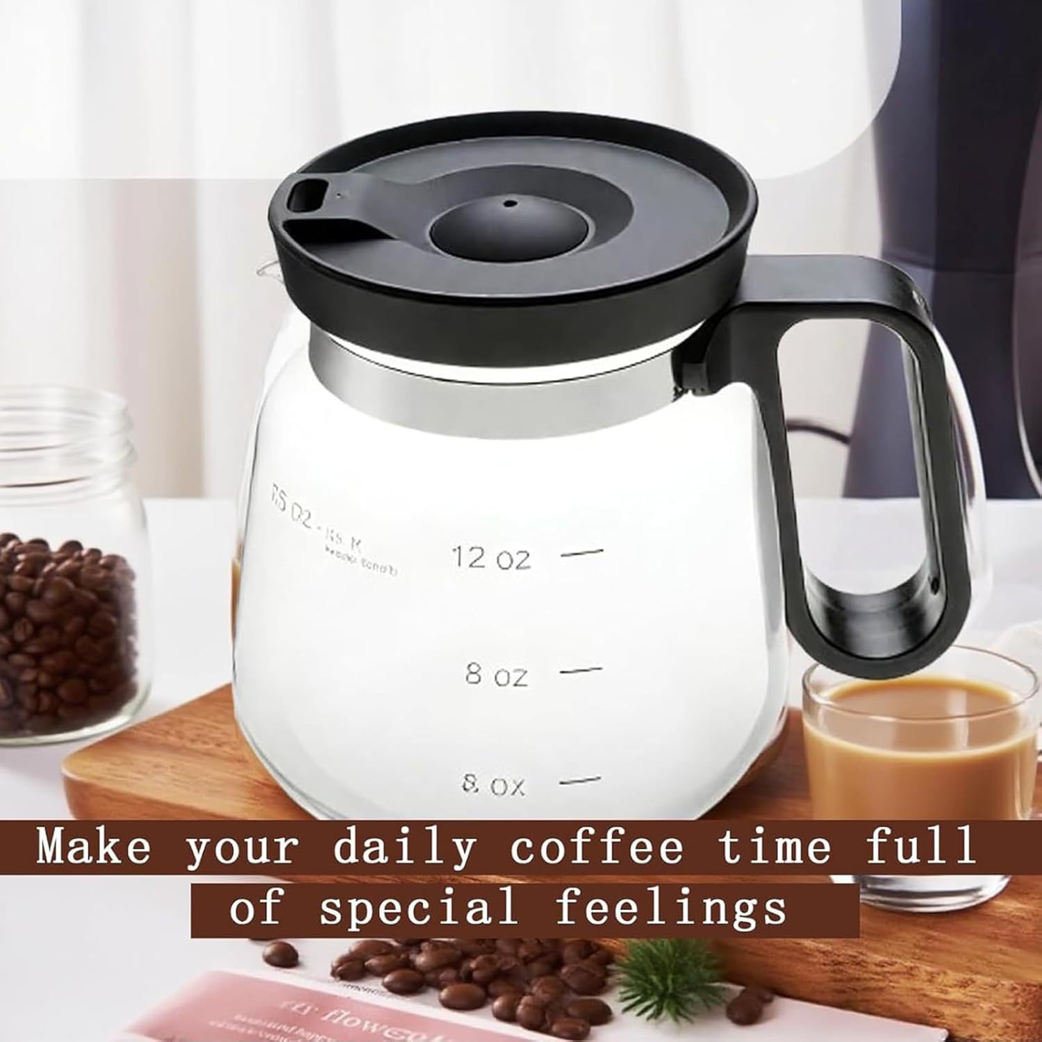 16 Oz Glass Coffee Cup Coffee Pot Style