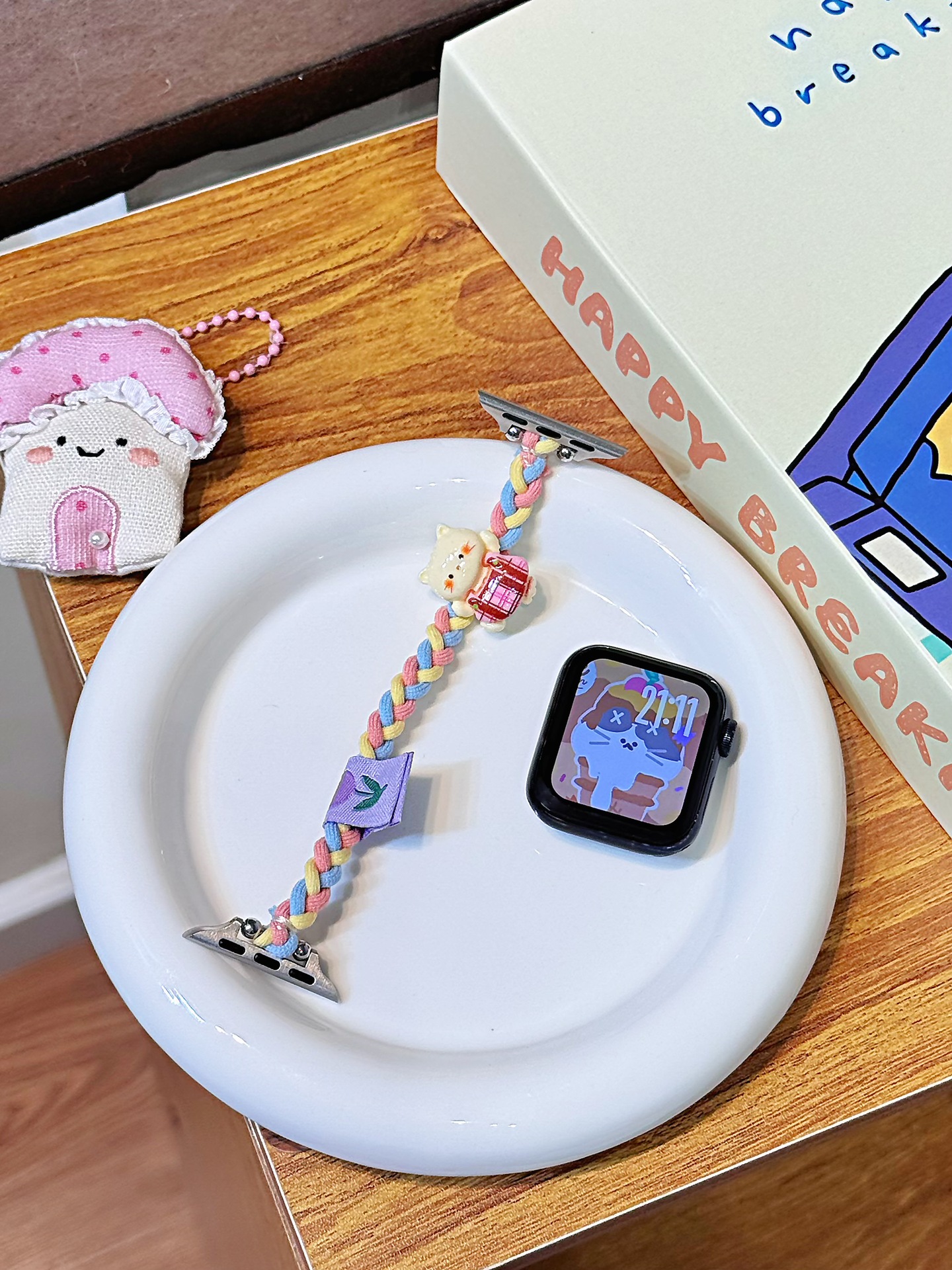 Creative Knitted Cartoon Hair Tie Watch Strap 2