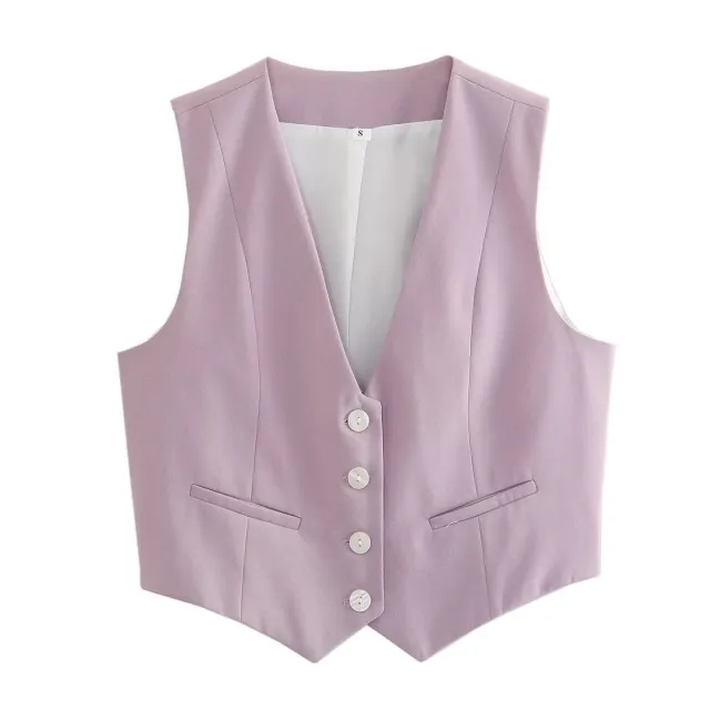 Women's Single breasted Suit 7 color Vest Lotus Root - Shop at LoveMi