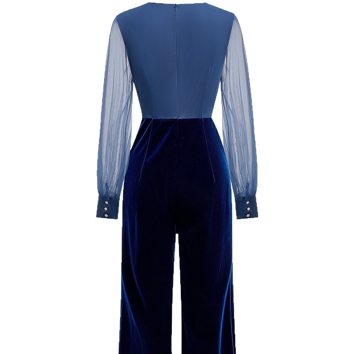 Velvet Jumpsuit With An Elegant Sophisticated Vibe - Image 4