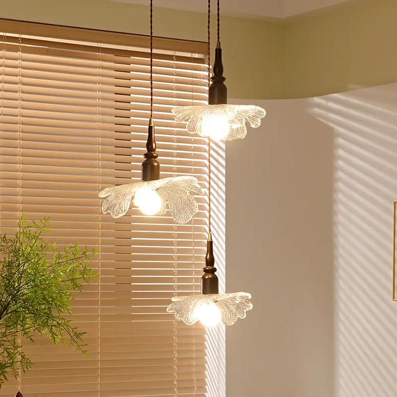 Retro Glass Balcony Aisle Restaurant Small Pendant