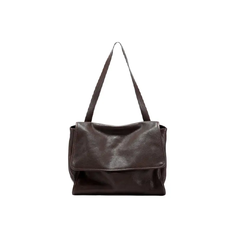 Retro Soft Leather Large-capacity Shoulder Bag