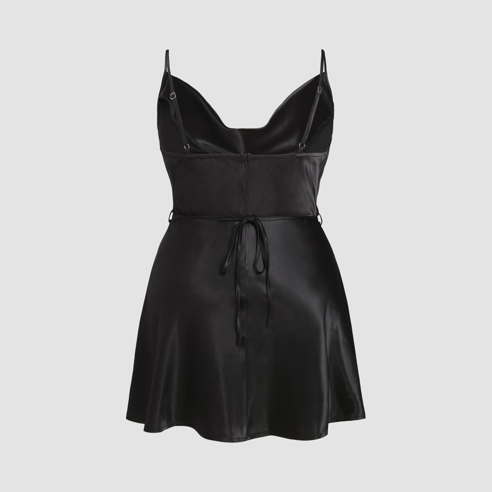 Women's A- Line Dress With Suspenders Dress