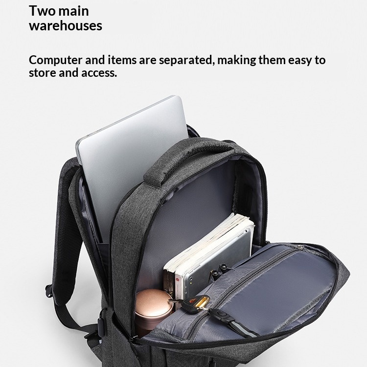 Simple And Elegant Backpack With A Dedicated Laptop Compartment 1