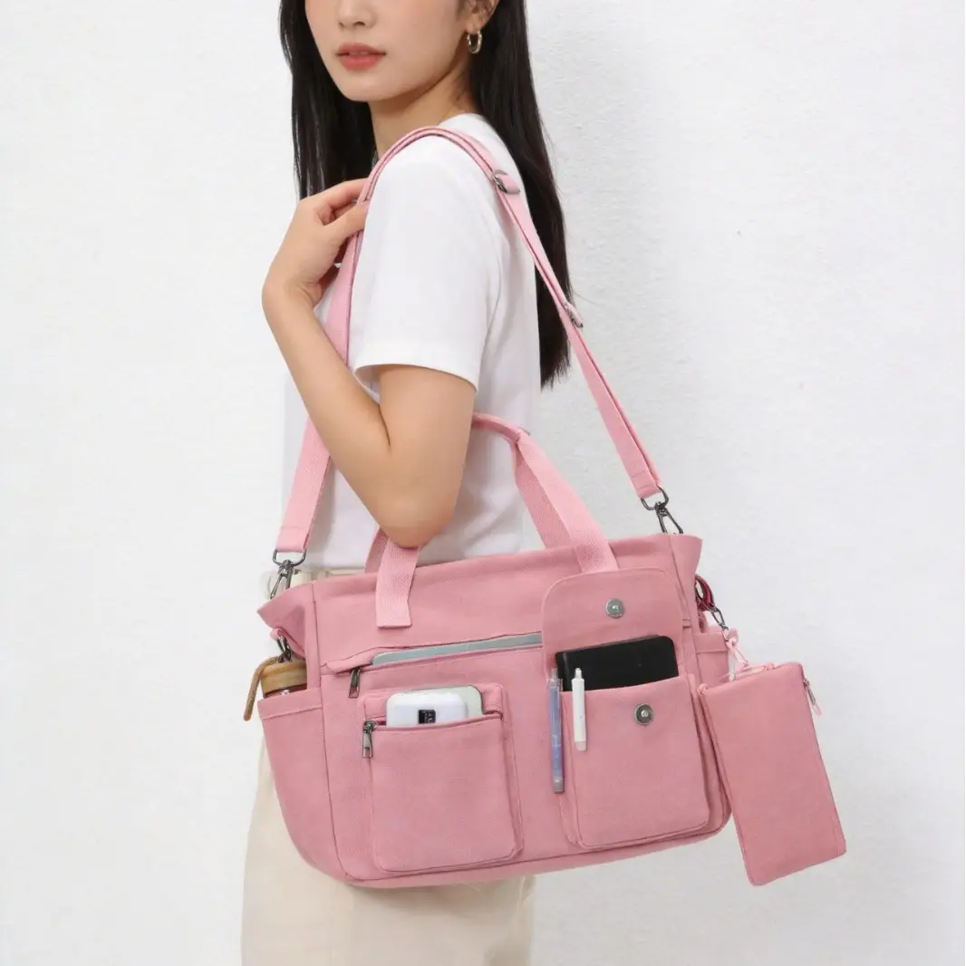 Large-capacity Casual Canvas Shoulder And Crossbody Bag