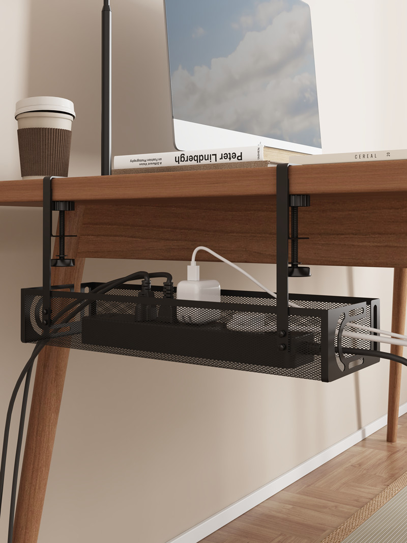 Title 6, Power Strip Storage Under The Table Socket Orga...