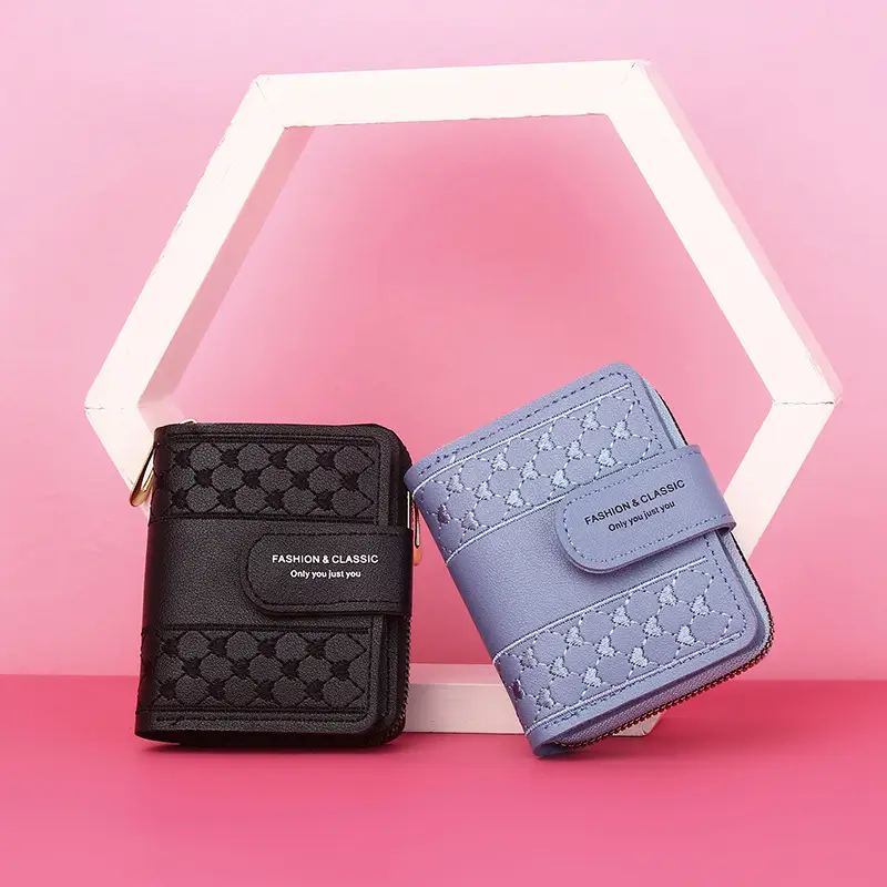 Short Large Capacity Zipper Coin Purse All-match Love