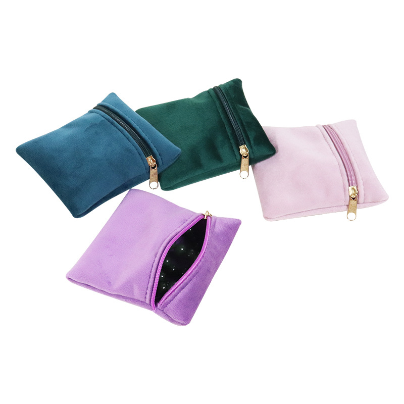 High-end Velvet Jewelry Storage Pouch Accessory Organizer Ring Necklace And Bracelet Gift Bag 3