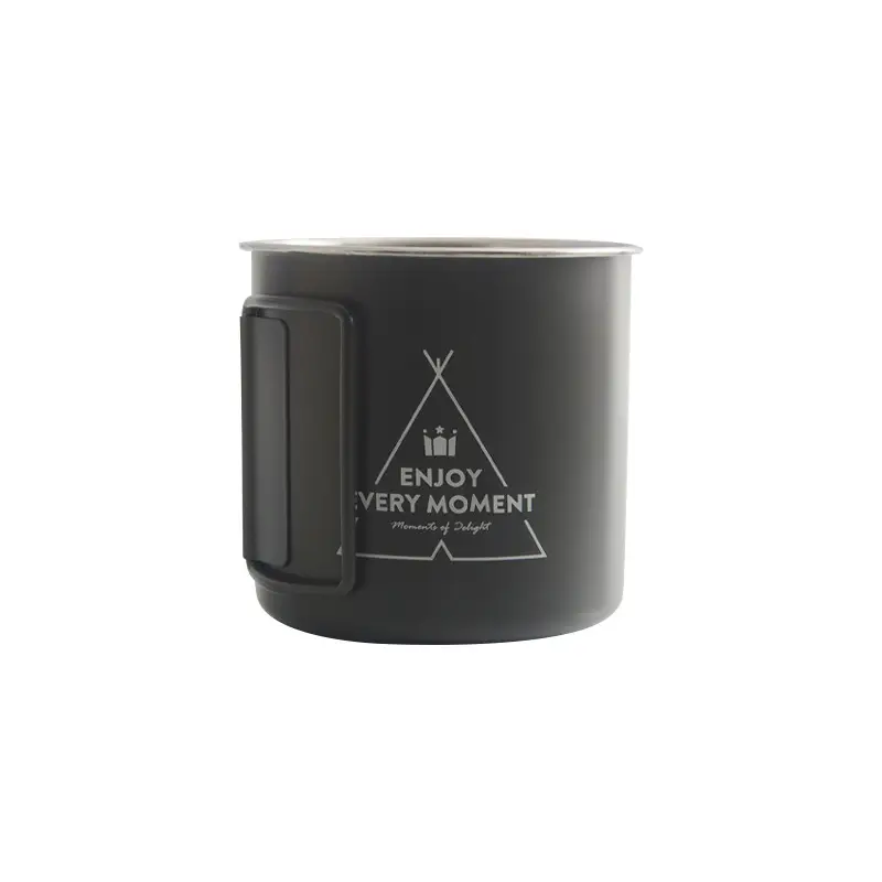 Simple And Portable Stainless Steel Camping Folding Water Cup