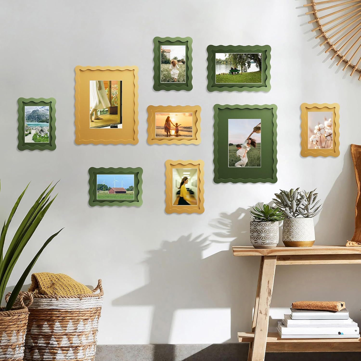 Wooden Glass Creative Photo Frame Ornament