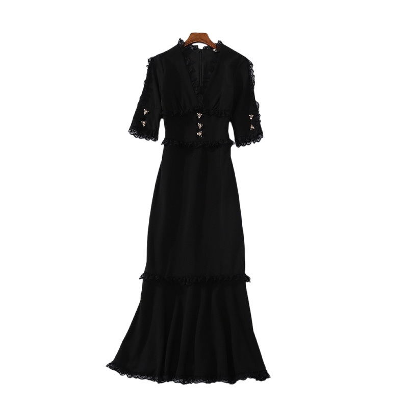 Lace V-Neck Dress, picture 4 of 5