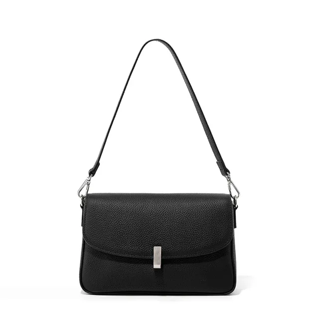 Large Capacity Genuine Leather Crossbody Bag For Women Graceful And Fashionable Genuine Cowhide Black - Shop at LoveMi